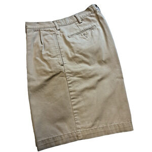 Polo -Ralph Lauren-Tyler Shorts-Mens-Waist 36-Kahaki-Pleated-Classic Chino-9"